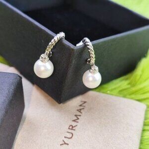 David Yurman 9MM Large Pearl Earrings